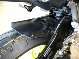 Fit Yamaha FZ10 MT-10 MT10 real carbon fiber rear mudguard fender trim pad kit