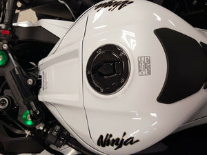 Real Carbon fiber Gas Cap Tank Sticker fits Kawasaki Ninja H2R ZX10R H2 Z900RS