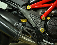 Load image into Gallery viewer, Fit Ducati Diavel both sides Frame Trim real carbon fiber Tank pad protector Kit