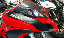 Load image into Gallery viewer, Fit Ducati Multistrada 1200 dry CARBON FIBER Head light fairing  overlay trim