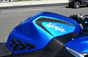 Fit Kawasaki Ninja 400 2018 Real Carbon Fiber tank trim Protector pad decal