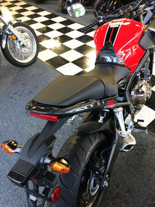 Real Carbon Fiber tail hand grip trim fit Honda CB650F tank Protector pad kit
