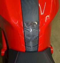 Load image into Gallery viewer, Fit Ducati Monster Red &amp; Real Carbon Fiber tank Pad Protector sticker trim