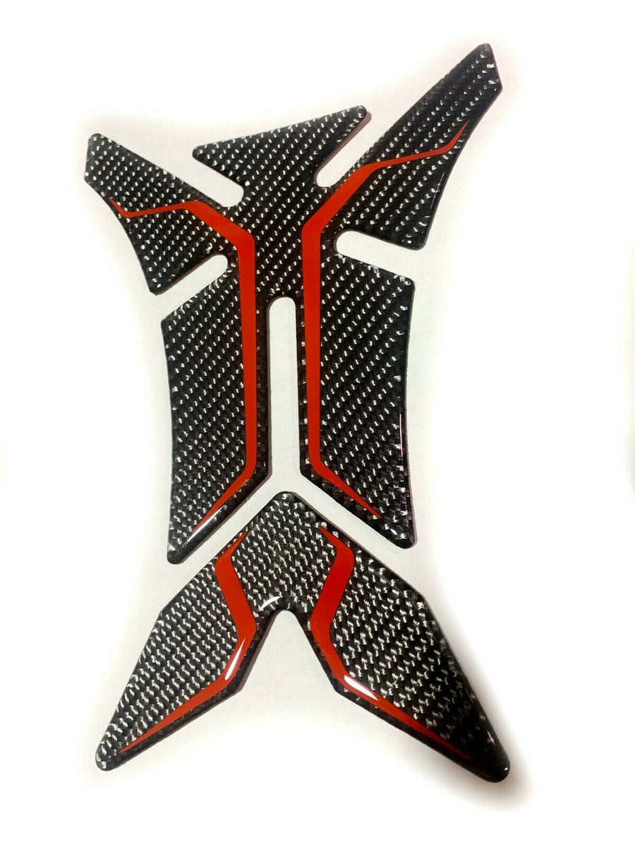 fit Yamaha real dry carbon fiber + RED tank Protector pad Decal Sticke ...