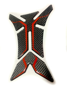 fit Yamaha real dry carbon fiber + RED tank Protector pad Decal Sticker decal