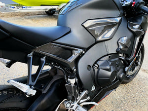 Fits Honda CBR1000RR real carbon fiber rear sub frame seat trim protector pads