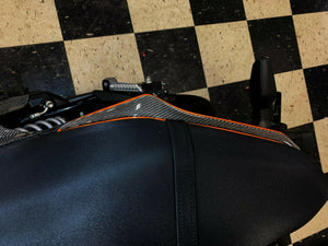 Fit Kawasaki Z125 Pro Dry CARBON FIBER tail hand grip panel trim kit inserts