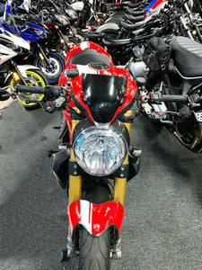 Fit Ducati Monster 1200 S Real Carbon Fiber headlight sides & Front Fairing trim