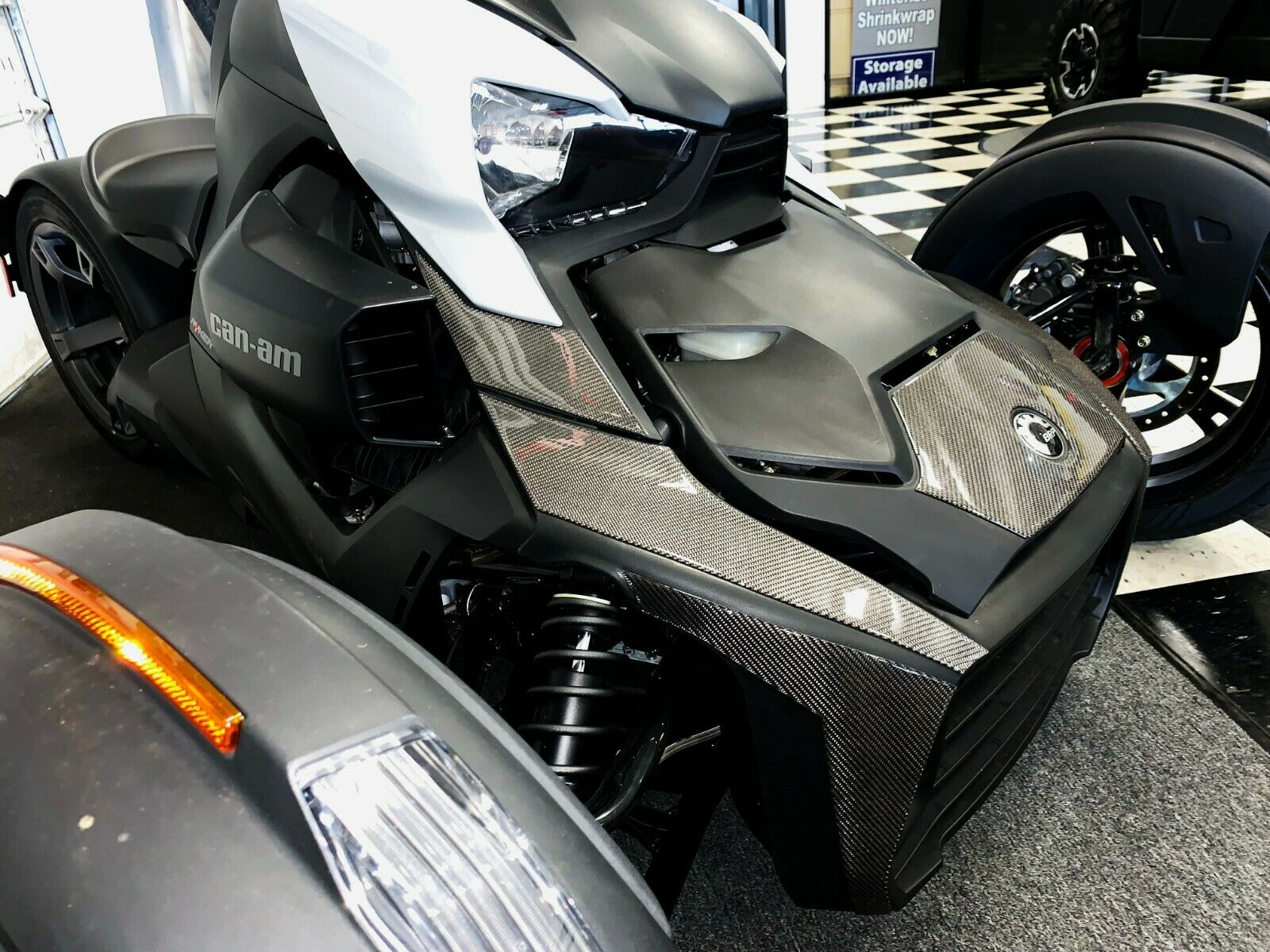 Fit Can-Am RYKER BRP 2019 Dry CARBON FIBER Front fairing panel