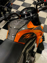 Load image into Gallery viewer, Fit Kawasaki Z125 Pro Dry CARBON FIBER  tank pad protector only trim kit