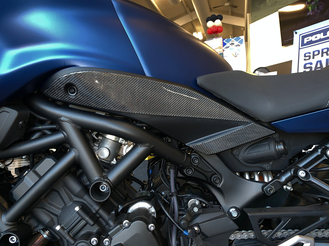 Fit Yamaha Niken GT real Dry wet carbon fiber  knee grip pads cover pad trim kit